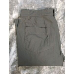 Fabletics Pants Mens 32x32   Performance Polyester  Lightweight Solid Flat Front